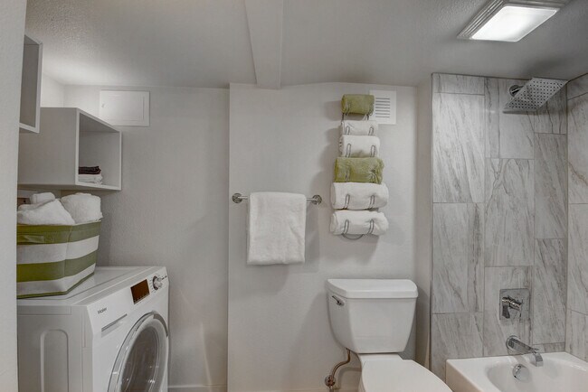 Bathroom w/ Combo Washer/Dryer - 151 Grove St