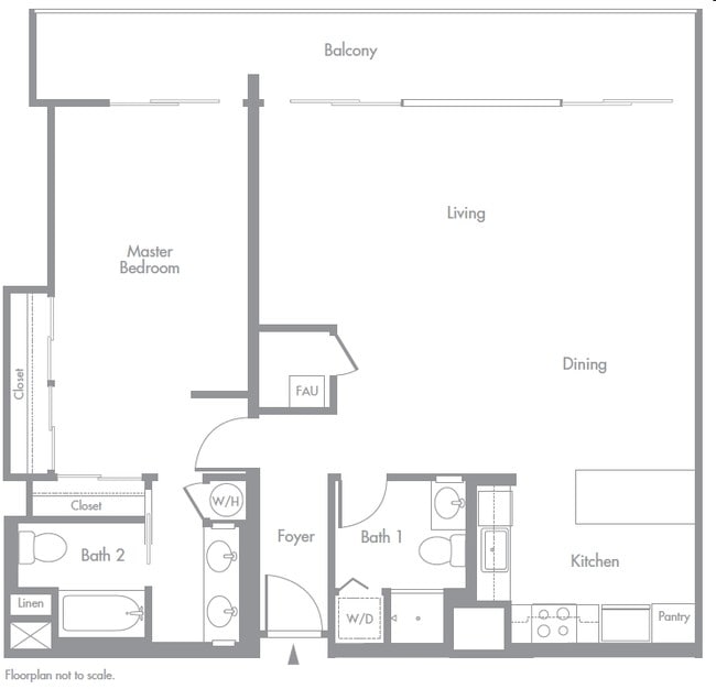 1BR/2BA - Bridgeway Towers