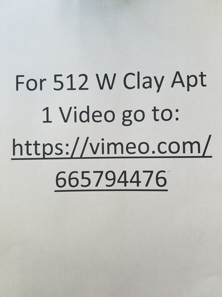 Video - 512 W Clay St