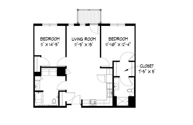 Floorplan - Enclave Overlook Apartments