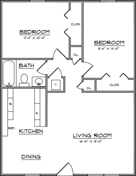 Floorplan - Westwood Apartments