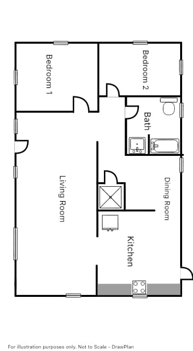Floorplan - 3522 Stuart Rd