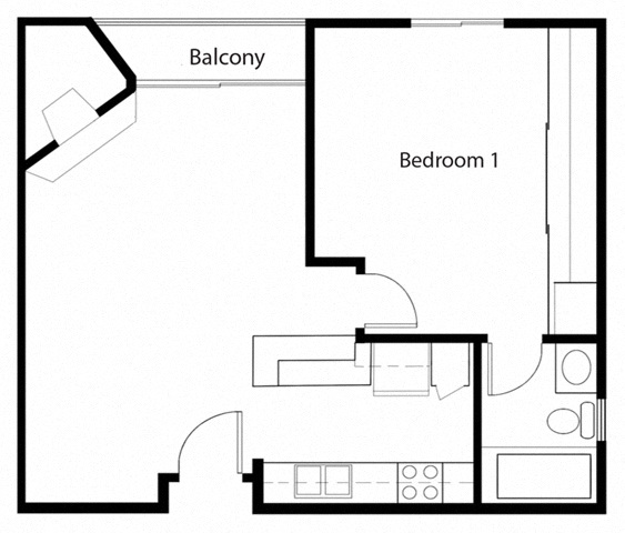 Floorplan - Midvale Towers