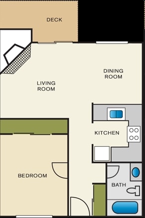 1BR/1BA - Sofi Lakeside