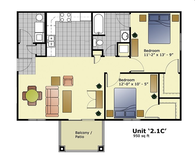 Unit 2.1C - Grandview Apartments