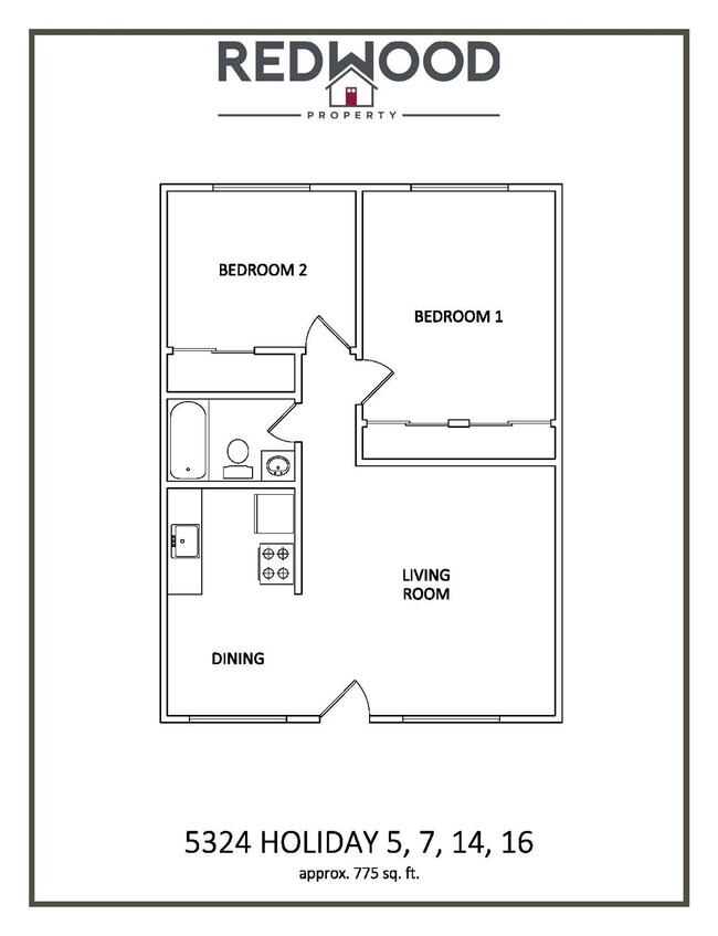 Floorplan - 5324 Holiday Dr.