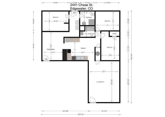 Building Photo - $0 DEPOSIT OPTION! CHARMING EDGEWATER 3 BED/2BATH HOME 3 BLOCKS FROM SLOAN'S LAKE