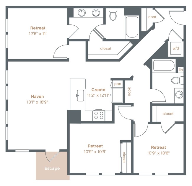 Floorplan - Alexan Downtown Danville