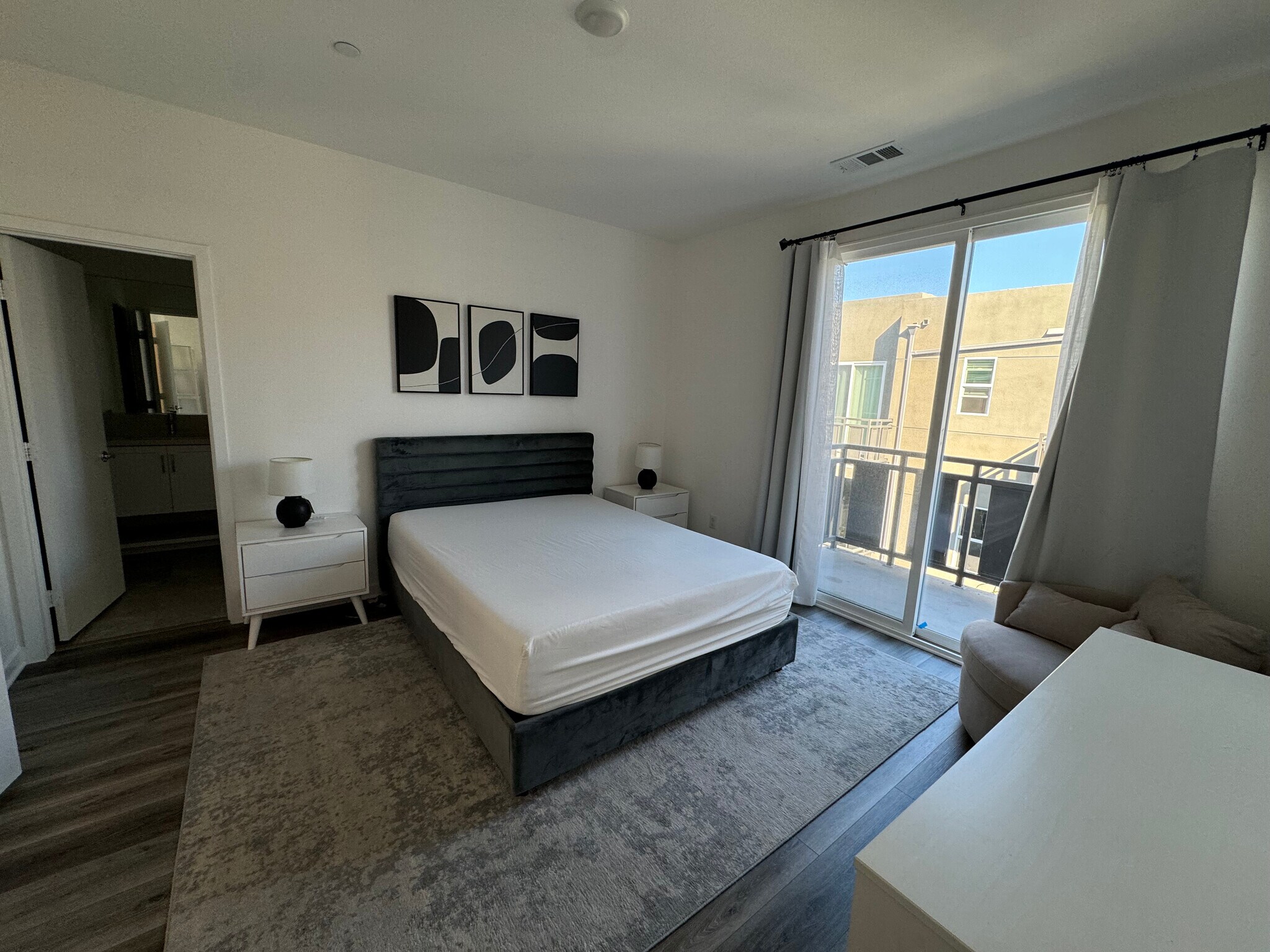 master bedroom and balcony - 13031 Centre Dr