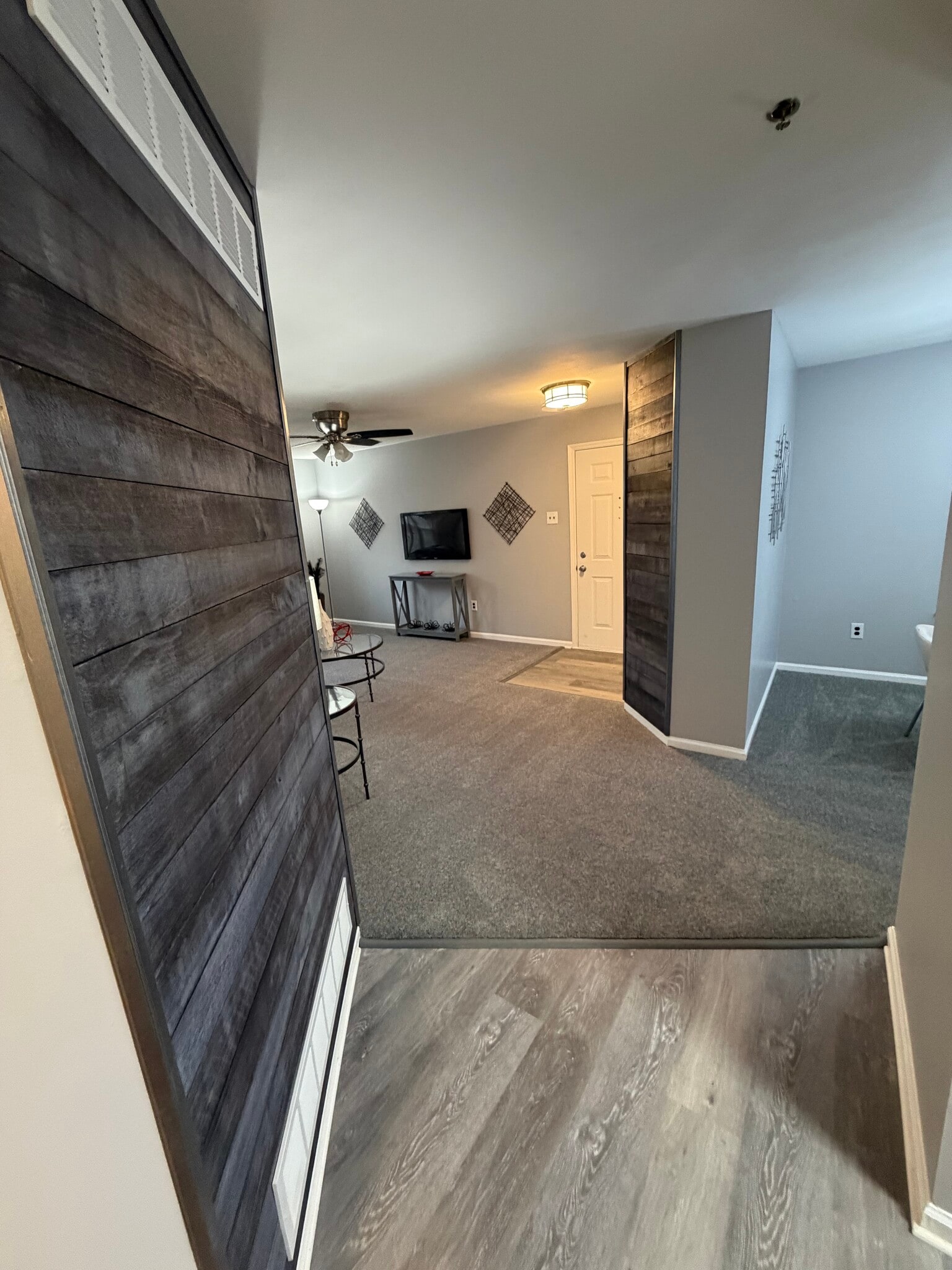 Living Room ( 2 accent walls) - 102 Stone Hurst Ct