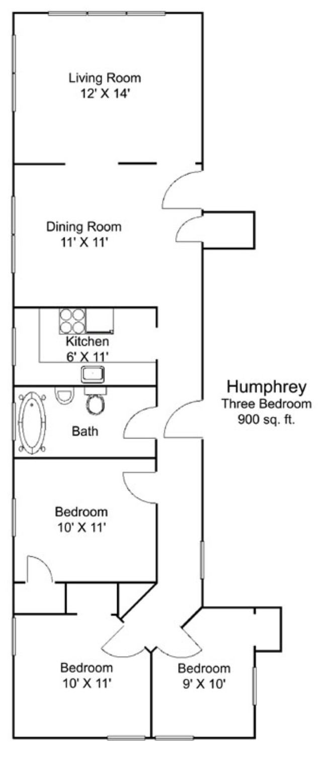 Floorplan - The Breton Apartments