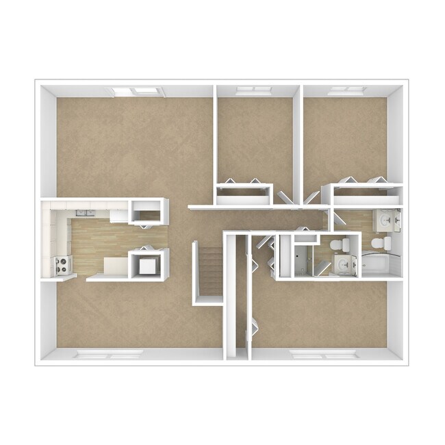 CognacChateauDeVilleApts_5303RueDeville_II-11786594_3DU_3x2-Cognac-3Brj-2Ndfloor - Chateau De Ville