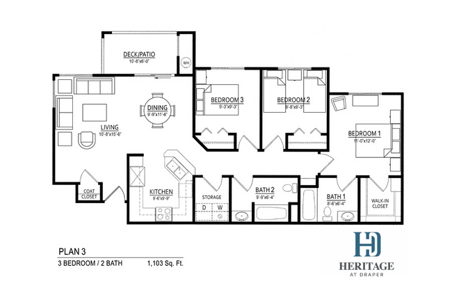 Floorplan - Heritage at Draper