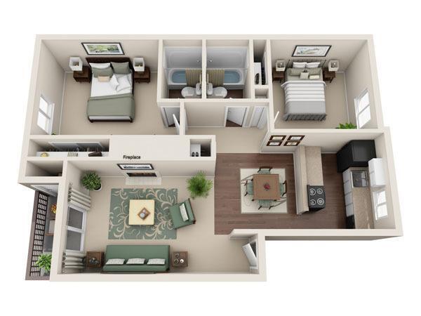 Floorplan - Copperstone Apartment Homes