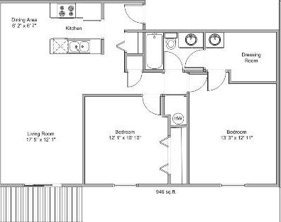 2BR/1BA - Prairiewood Meadows