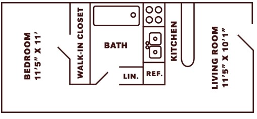 1BR/1BA - Eastside Apartments
