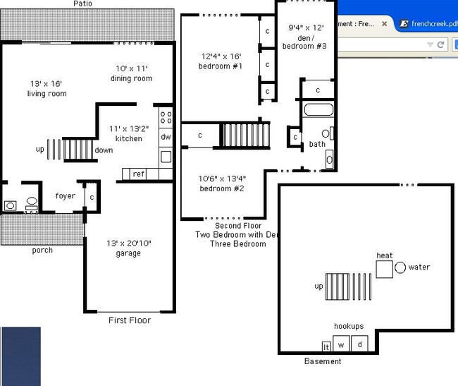 3BR/1.5BA - French Creek Townhouses