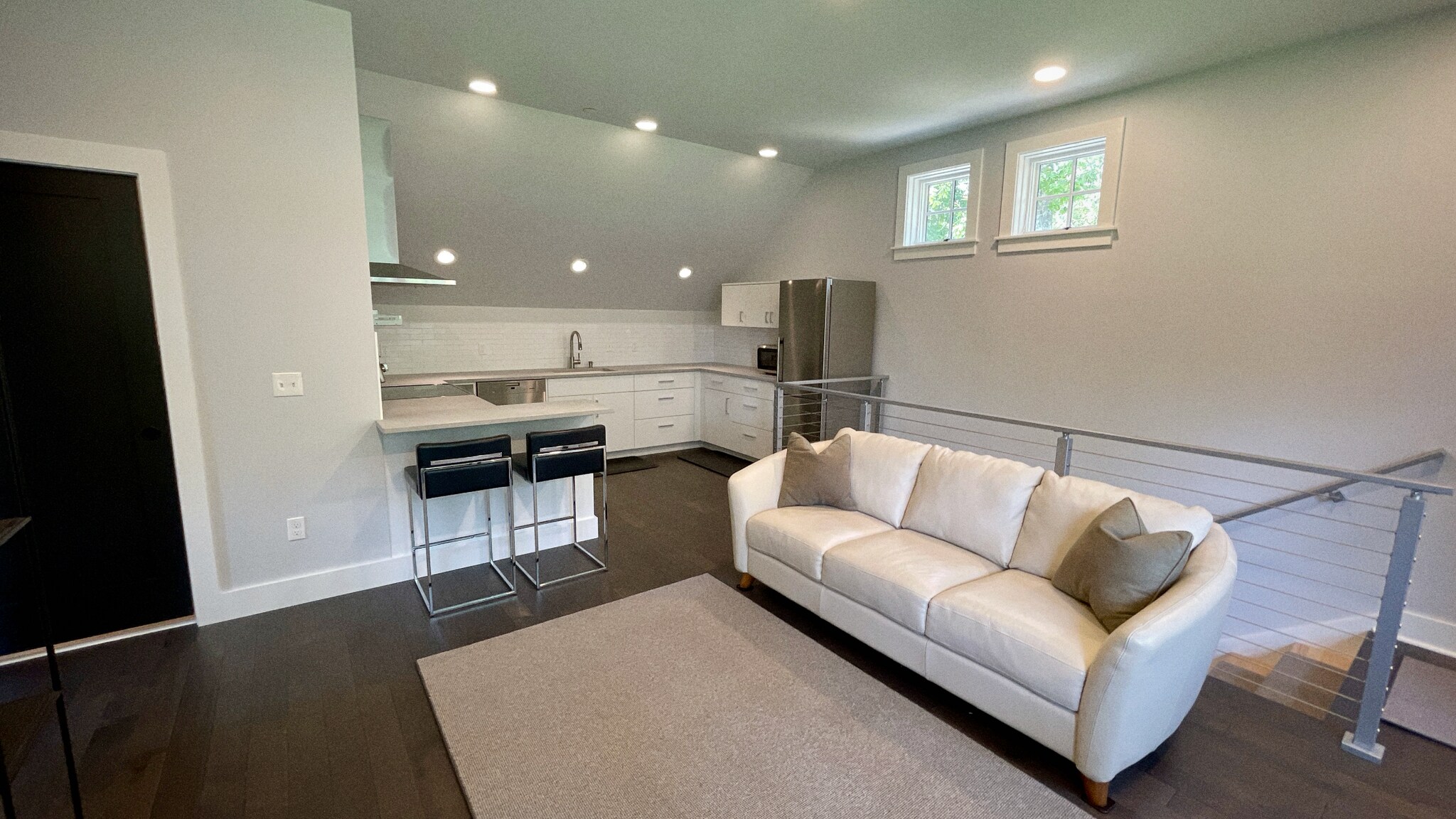 Open living room/kitchen - 297 Durham Point Rd