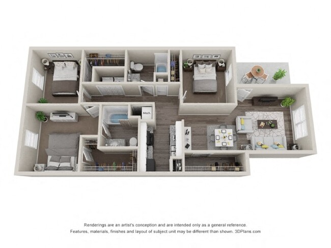 Floorplan - The Life at Belhaven Place