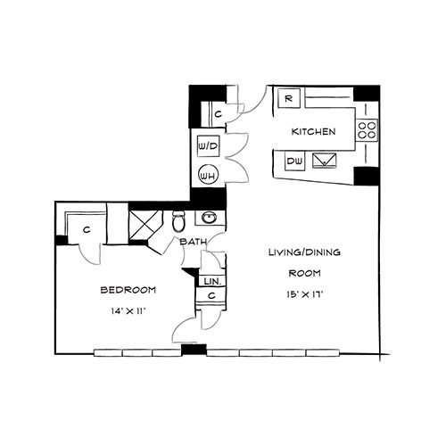 Floorplan - The Residences at Capital Crescent Trail