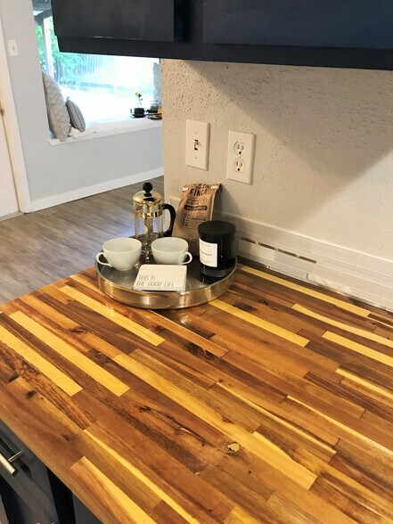 Butcher block counters - 10822 Green Brook Dr