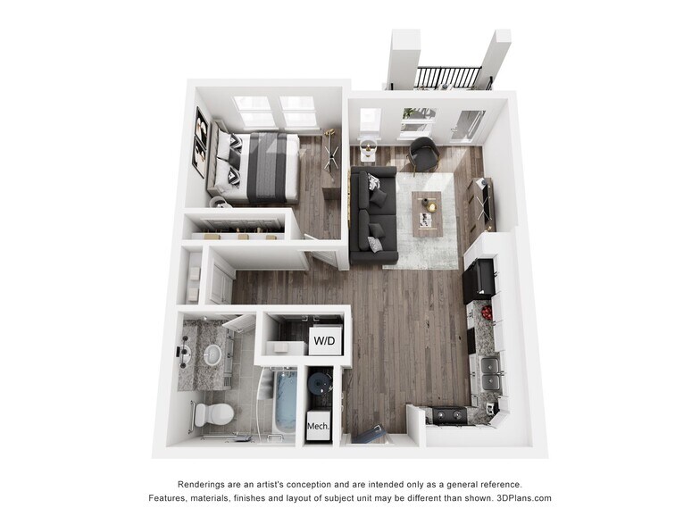 Floorplan - Courtside Apartments II