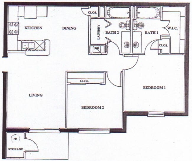 2BR/2BA - Chelsea Commons Apartments