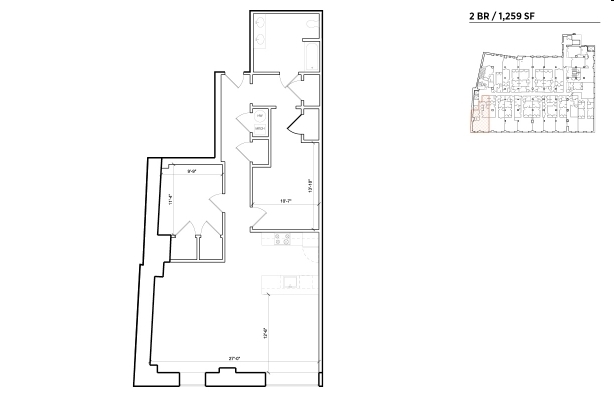 2BR/1BA - 915 Main