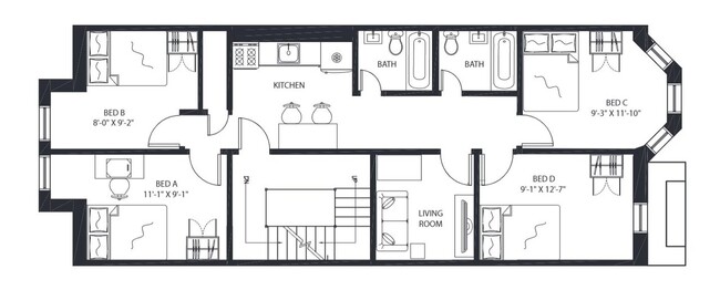 Building Photo - Private bedroom in 4 bed/2 bath Home