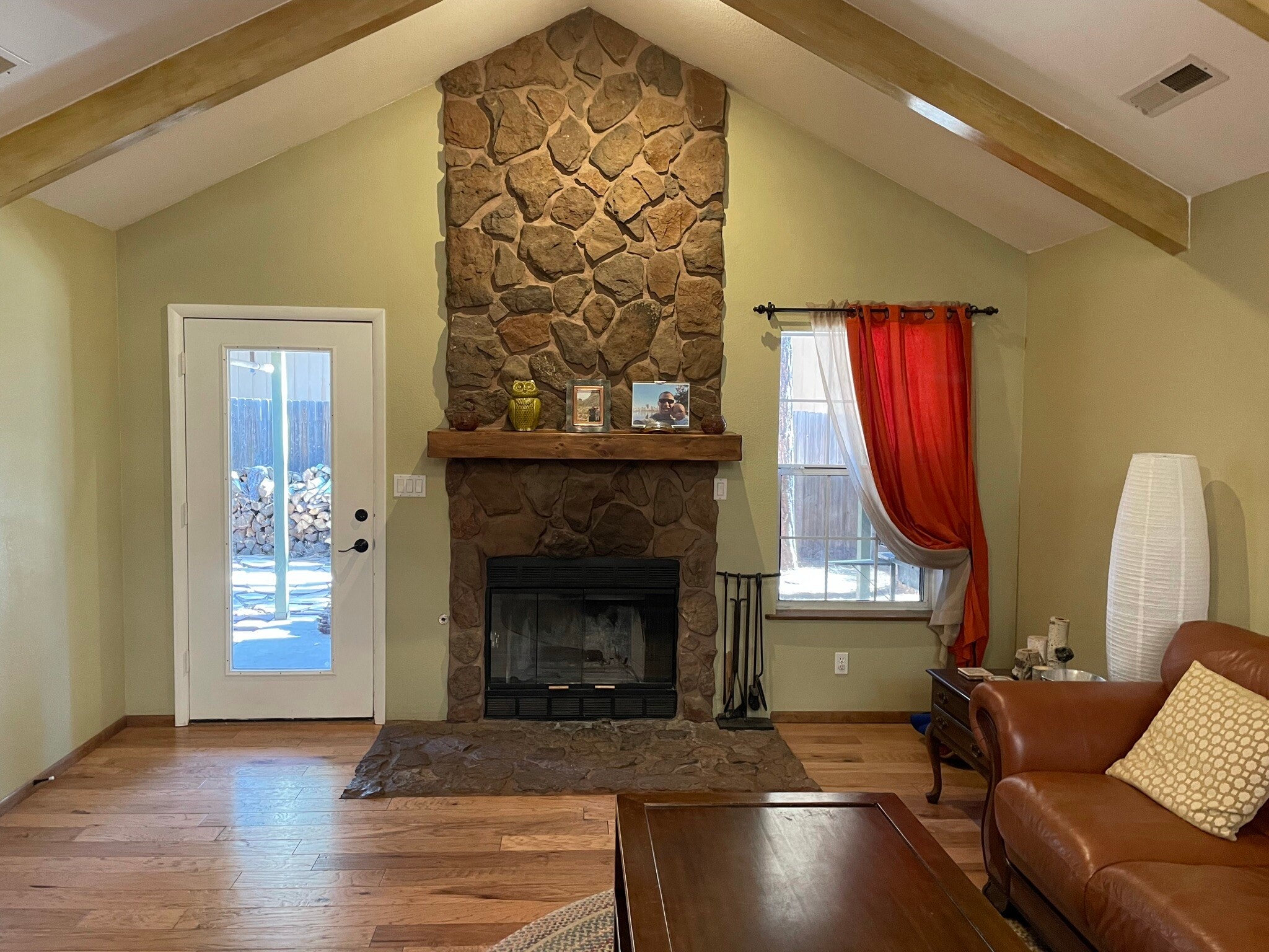 Functional wood burning fire place - 3476 S Debbie St