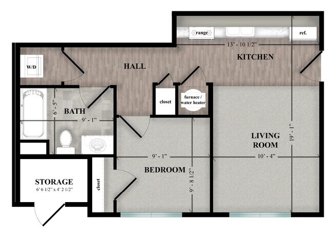 Floorplan - Landings at Notre Dame Family / Grad Housing
