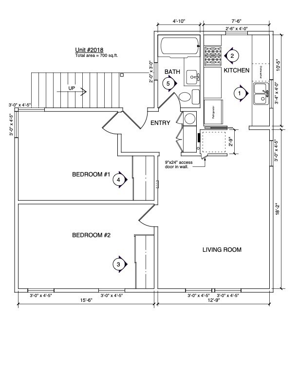 Floorplan - 2016 Montana Ave