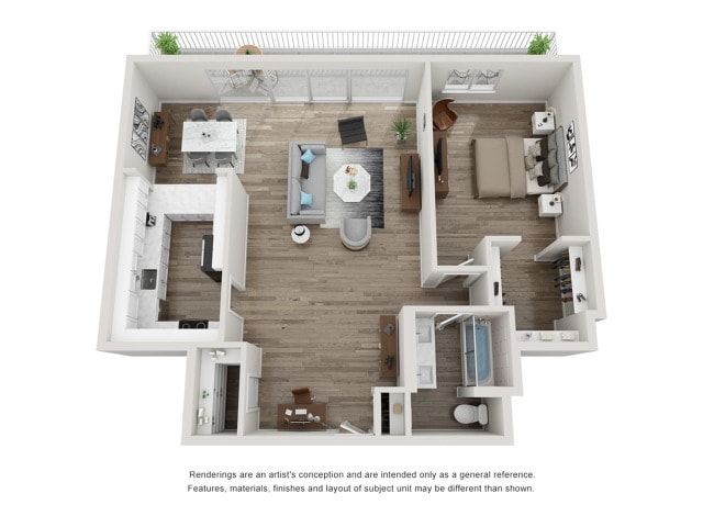 2030 Vallejo Street_One Bedroom Floorplan - Vallejo Street
