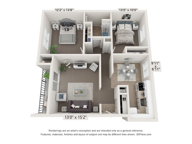 2 Bed 1 Bath Small - Concord