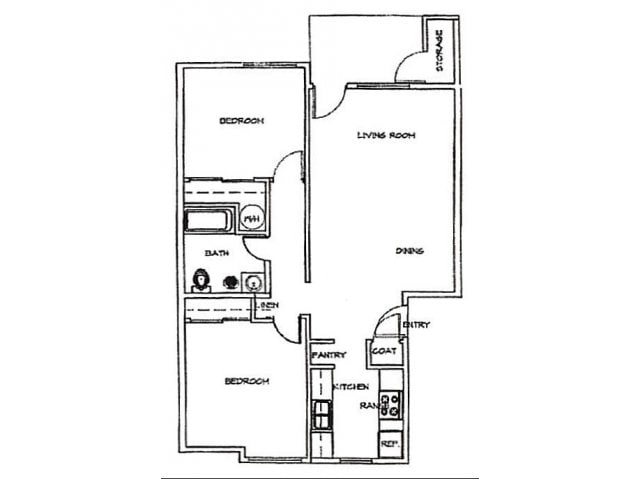2BR/1BA - Summit Park Apartments