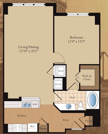 1BR/1BA - 70 Capitol Yards