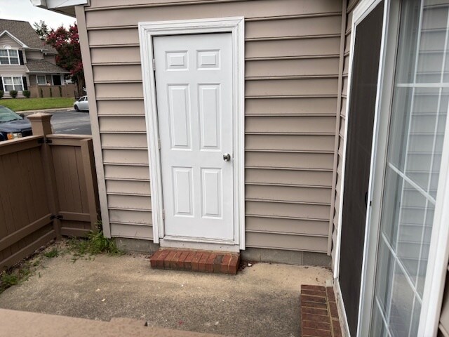 Storage off Patio - 305 Settlement Dr