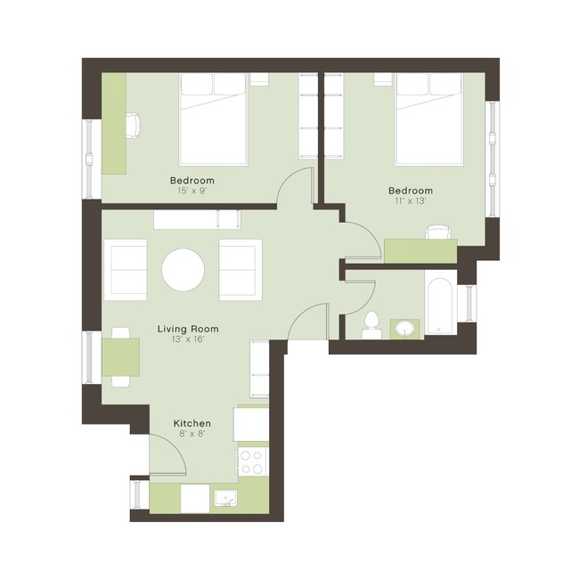 Floorplan - 5300 S. Drexel Avenue