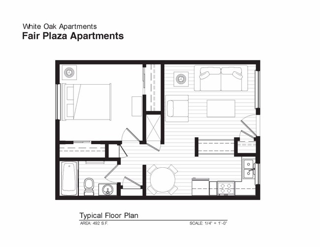 Floorplan - Fair Plaza Apartments