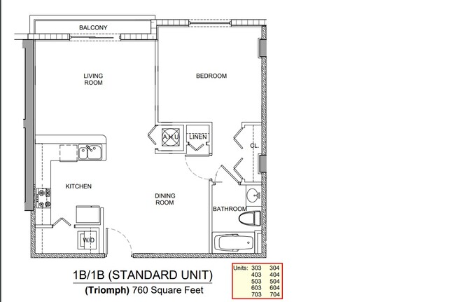 Floorplan - Villa Vendome Apartments