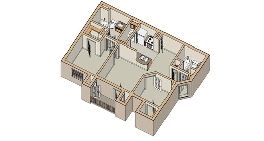 2BR/2BA - Saddlebrook Village