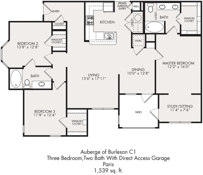 Floorplan - Auberge of Burleson