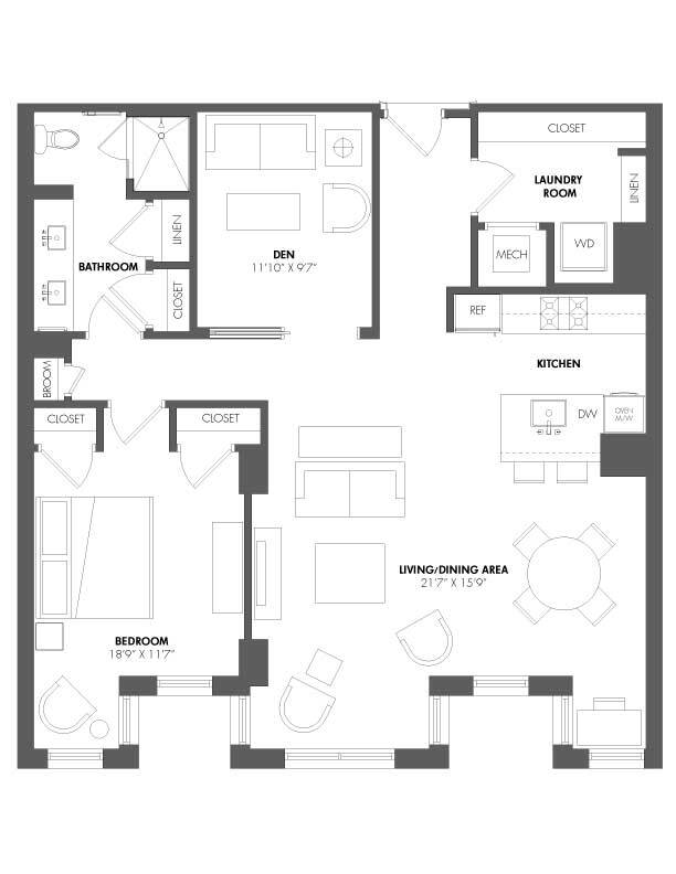 Floorplan - The Residences at Eastern Market