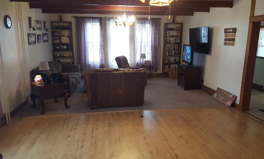 Living Room (Before new paint, these items not included) - 702 S 1st St