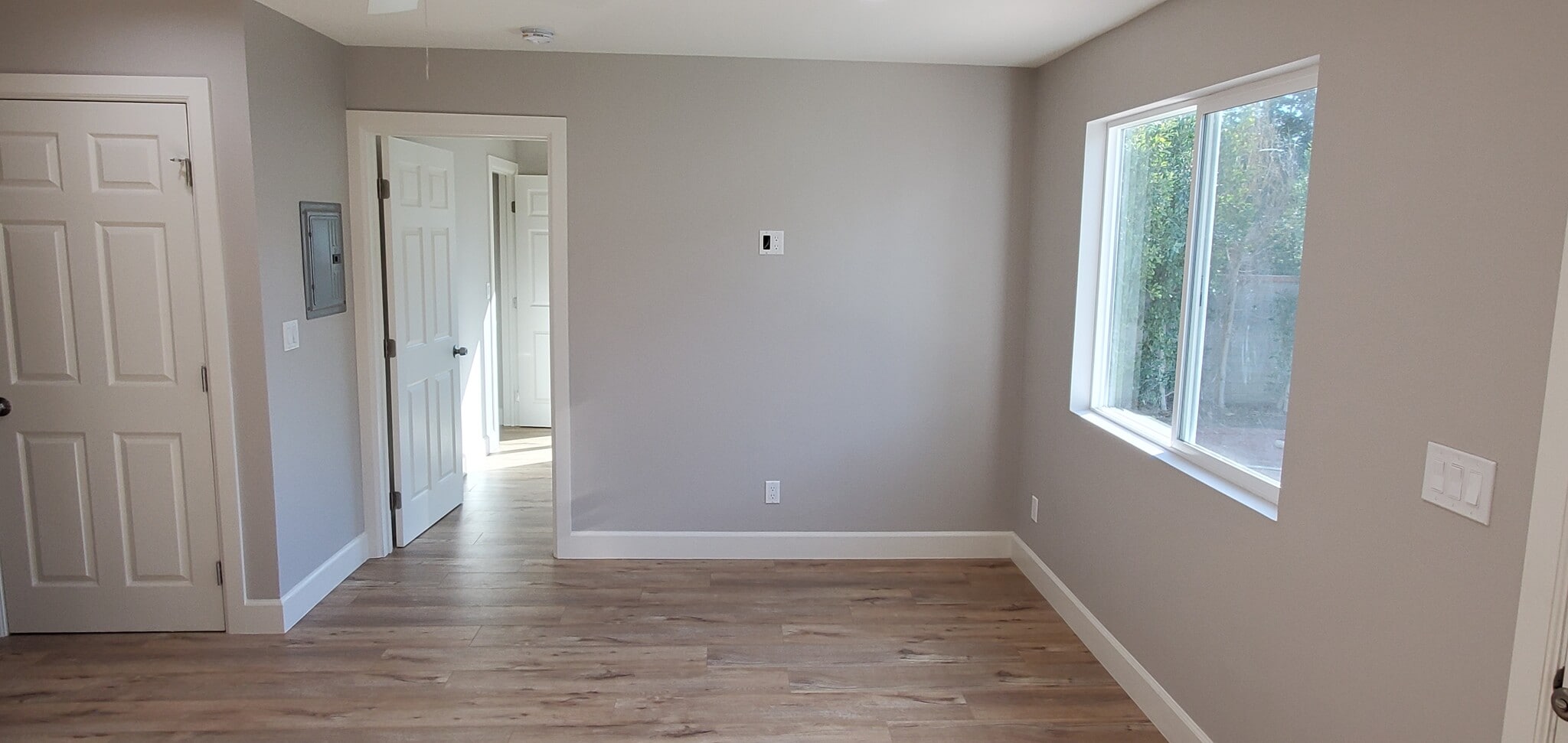 living space. Plus on wall for wall mount TV - 7650 Ostrom Ave