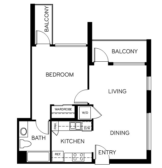 1BR/1BA - Genoa Apartments