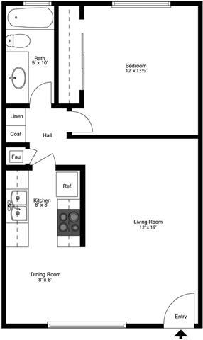 Floorplan - La Paz Apartments