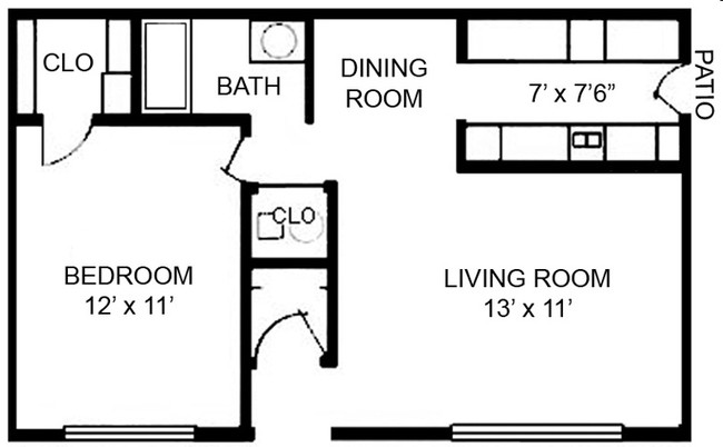 1BR/1BA - Willow Oaks