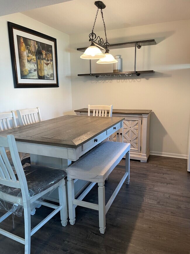 Dining Room with new paint and flooring - 108 Prosperity Ave SE