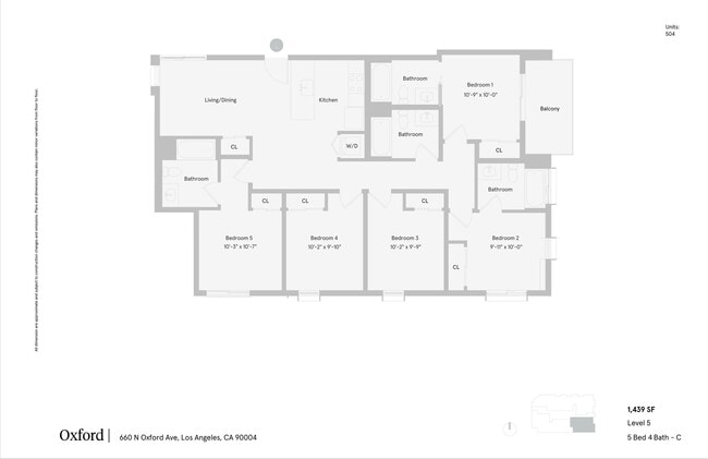5 Bed 4 Bath - C - Solaire Oxford